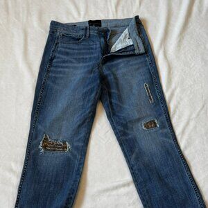 White House Black Market high rise straight jeans size 10
